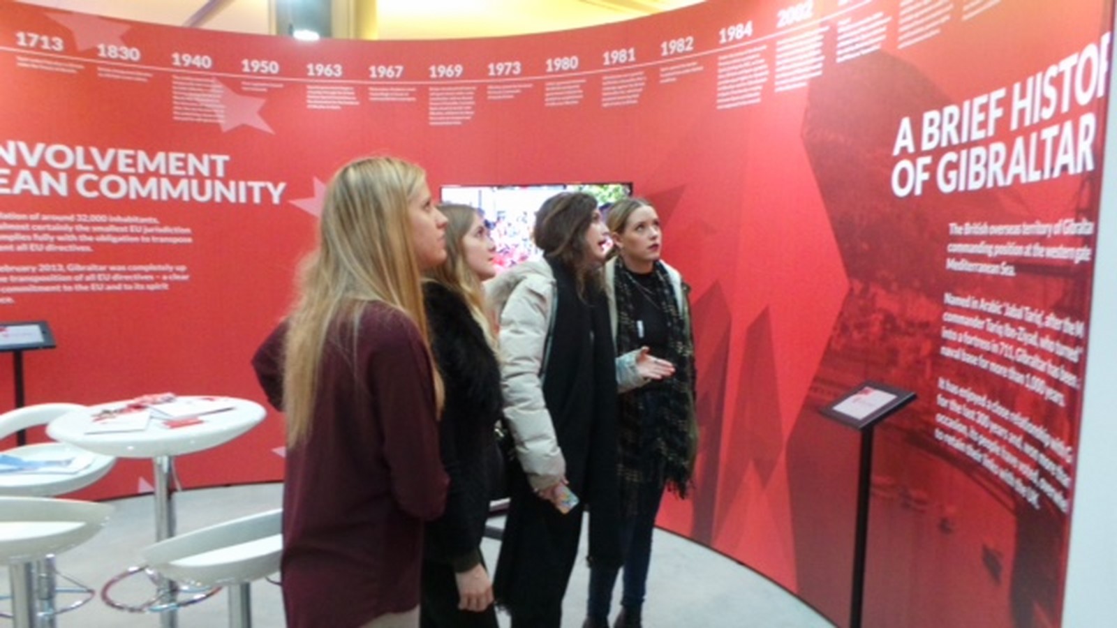 University students from Touloise visitint the stand.jpg